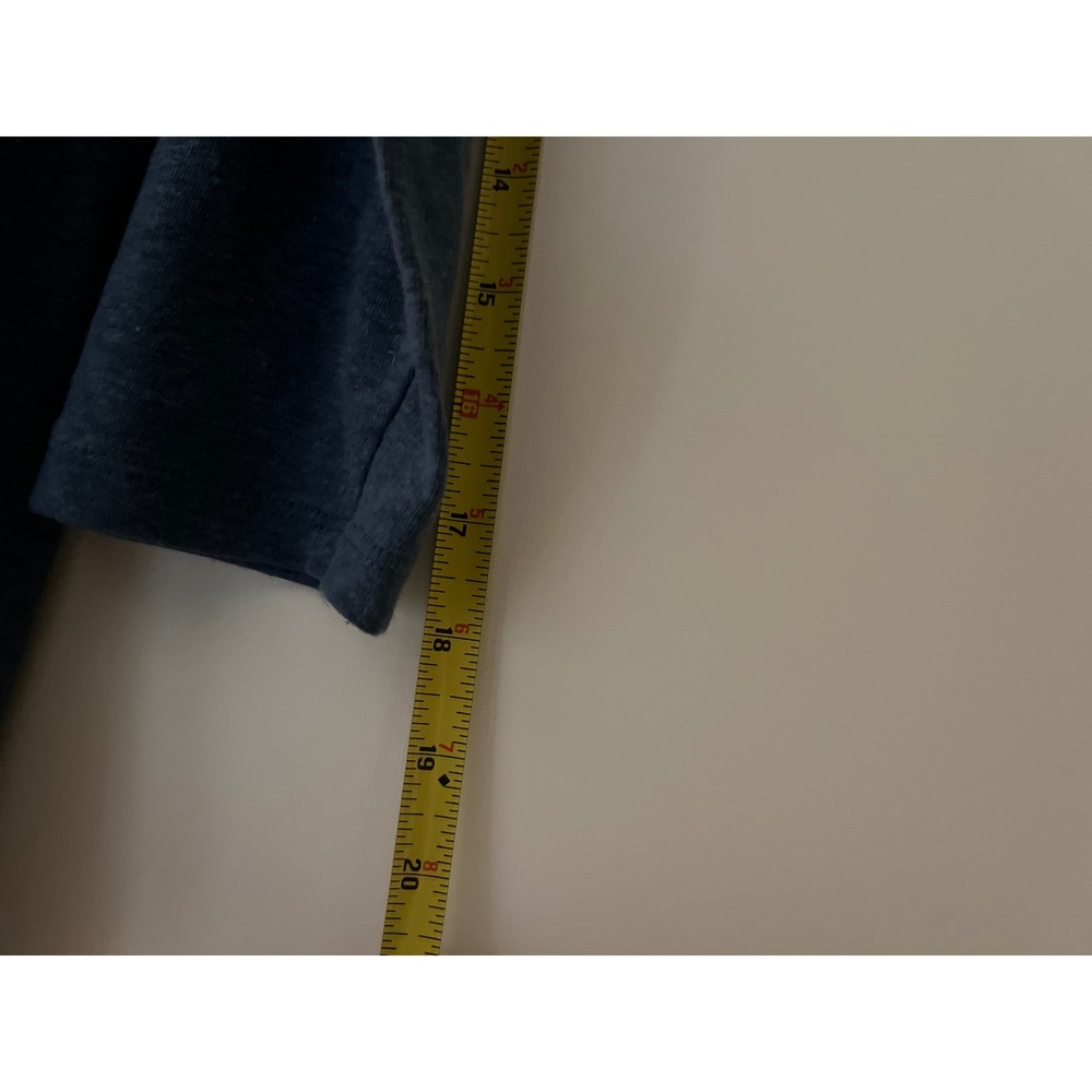 Orvis Classic Collection Womens Blue Linen Blend V-Neck‎ 3/4 Sleeve Top Medium - Picture 5 of 8